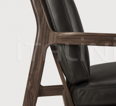 Кресло Rosewood Jack lounge chair - black leather Кресло Rosewood Jack lounge chair - black leather фабрика Ethnicraft