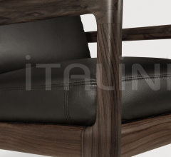 Кресло Rosewood Jack lounge chair - black leather Кресло Rosewood Jack lounge chair - black leather фабрика Ethnicraft