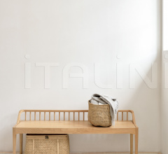 Скамья Oak Spindle bench фабрика Ethnicraft