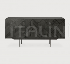 Итальянские Буфеты - Буфет Teak Graphic black sideboard Итальянские Буфеты - Буфет Teak Graphic black sideboard фабрика Ethnicraft
