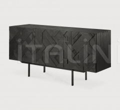 Итальянские Буфеты - Буфет Teak Graphic black sideboard Итальянские Буфеты - Буфет Teak Graphic black sideboard фабрика Ethnicraft
