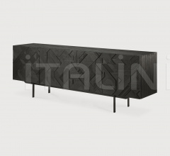 Итальянские Буфеты - Буфет Teak Graphic black sideboard Итальянские Буфеты - Буфет Teak Graphic black sideboard фабрика Ethnicraft