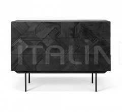 Комод Teak Graphic black chest of drawers Комод Teak Graphic black chest of drawers фабрика Ethnicraft