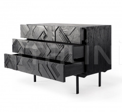 Комод Teak Graphic black chest of drawers Комод Teak Graphic black chest of drawers фабрика Ethnicraft