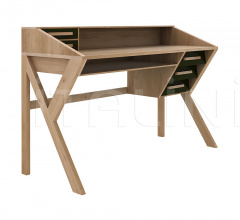 Итальянские Письменные столы - Письменный стол Oak Origami desk - black Итальянские Письменные столы - Письменный стол Oak Origami desk - black фабрика Ethnicraft