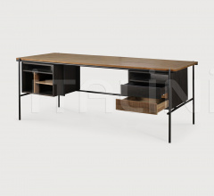 Итальянские Письменные столы - Письменный стол Teak Oscar desk with drawers Итальянские Письменные столы - Письменный стол Teak Oscar desk with drawers фабрика Ethnicraft