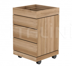 Тумбочка Oak dressing unit on wheels Тумбочка Oak dressing unit on wheels фабрика Ethnicraft