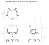 Кресло RBM Noor office chair - with armrest - black Ethnicraft