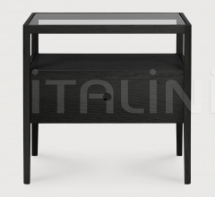 Тумбочка Oak Spindle black bedside table Тумбочка Oak Spindle black bedside table фабрика Ethnicraft