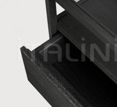 Тумбочка Oak Spindle black bedside table Тумбочка Oak Spindle black bedside table фабрика Ethnicraft