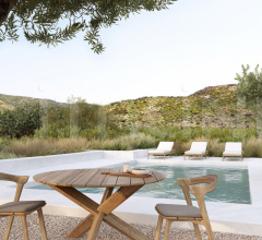 Стол обеденный Teak Circle outdoor dining table Стол обеденный Teak Circle outdoor dining table фабрика Ethnicraft