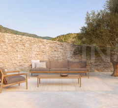 Итальянские Уличные столики - Журнальный столик Teak Jack outdoor coffee table фабрика Ethnicraft