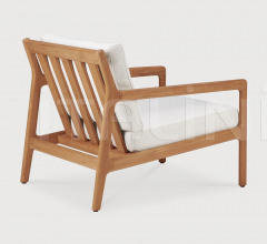 Кресло Teak Jack outdoor lounge chair - off-white Кресло Teak Jack outdoor lounge chair - off-white фабрика Ethnicraft