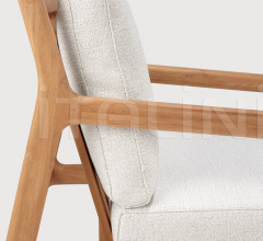 Кресло Teak Jack outdoor lounge chair - off-white Кресло Teak Jack outdoor lounge chair - off-white фабрика Ethnicraft