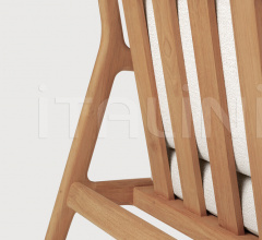 Кресло Teak Jack outdoor lounge chair - off-white Кресло Teak Jack outdoor lounge chair - off-white фабрика Ethnicraft