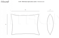 Подушка White Boucle Light outdoor cushion Ethnicraft