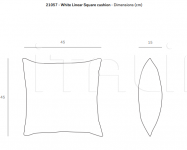 Подушка White Linear Square cushion Ethnicraft