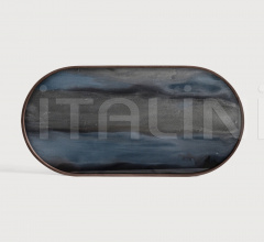 Поднос Graphite Organic glass tray Поднос Graphite Organic glass tray фабрика Ethnicraft