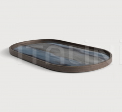 Поднос Graphite Organic glass tray Поднос Graphite Organic glass tray фабрика Ethnicraft
