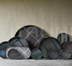 Поднос Graphite Organic glass tray Поднос Graphite Organic glass tray фабрика Ethnicraft