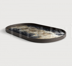 Поднос Black Organic glass tray Поднос Black Organic glass tray фабрика Ethnicraft