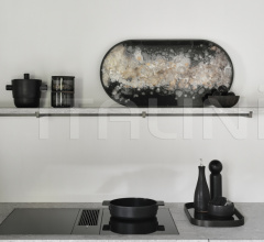 Поднос Black Organic glass tray Поднос Black Organic glass tray фабрика Ethnicraft