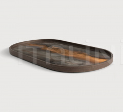 Поднос Bronze Organic glass tray Поднос Bronze Organic glass tray фабрика Ethnicraft
