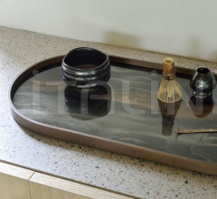 Поднос Bronze Organic glass tray Поднос Bronze Organic glass tray фабрика Ethnicraft