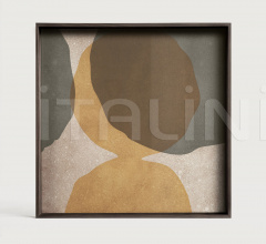 Поднос Cinnamon Overlapping Dots glass tray Поднос Cinnamon Overlapping Dots glass tray фабрика Ethnicraft