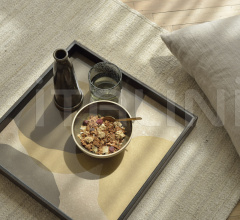 Поднос Cinnamon Overlapping Dots glass tray Поднос Cinnamon Overlapping Dots glass tray фабрика Ethnicraft
