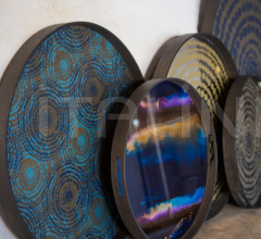 Поднос Indigo Organic glass tray Поднос Indigo Organic glass tray фабрика Ethnicraft