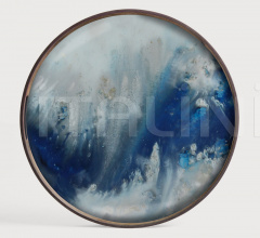 Поднос Blue Mist Organic glass tray Поднос Blue Mist Organic glass tray фабрика Ethnicraft
