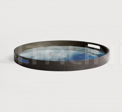 Поднос Blue Mist Organic glass tray Поднос Blue Mist Organic glass tray фабрика Ethnicraft