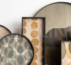 Поднос Slate Layered Dots glass tray Поднос Slate Layered Dots glass tray фабрика Ethnicraft