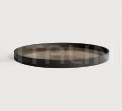 Поднос Bronze Slice mirror tray Поднос Bronze Slice mirror tray фабрика Ethnicraft
