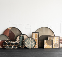 Поднос Graphite Combined Dots glass tray Поднос Graphite Combined Dots glass tray фабрика Ethnicraft