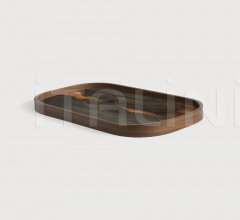 Поднос Bronze Organic glass valet tray Поднос Bronze Organic glass valet tray фабрика Ethnicraft