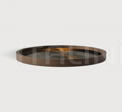 Поднос Bronze Organic glass valet tray - round Поднос Bronze Organic glass valet tray - round фабрика Ethnicraft