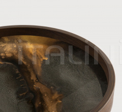 Поднос Bronze Organic glass valet tray - round Поднос Bronze Organic glass valet tray - round фабрика Ethnicraft