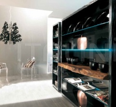 Книжный стеллаж Maori C953 Nero Lucido фабрика Bizzotto