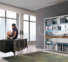 Книжный стеллаж Maori C953 Foglia Argento фабрика Bizzotto