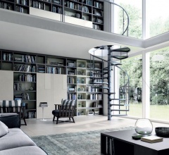 Итальянские Гостиная - Книжный стеллаж My Space Como Итальянские Гостиная - Книжный стеллаж My Space Como фабрика Alf DaFre