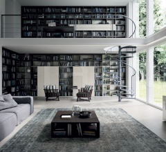 Итальянские Гостиная - Книжный стеллаж My Space Como Итальянские Гостиная - Книжный стеллаж My Space Como фабрика Alf DaFre