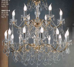 Люстра 580/10+5/580/12+6 Люстра 580/10+5/580/12+6 фабрика Beby Group