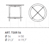 Кофейный столик SAX TSXR 54 Alivar