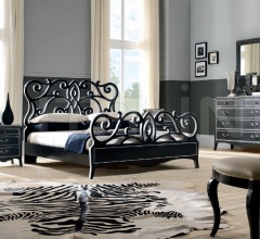 Кровать 824 Nero/Argento Кровать 824 Nero/Argento фабрика FM Bottega D’Arte