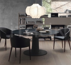 Итальянские Столы обеденные - Стол обеденный  Moon vetro фабрика Jesse