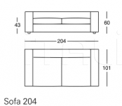 Модульный диван 1240 Beta Zanotta