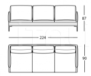 Модульный диван 1330 William Zanotta