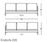 Модульный диван 1330 William Zanotta